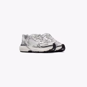 Represent Flat White Silver Trainers